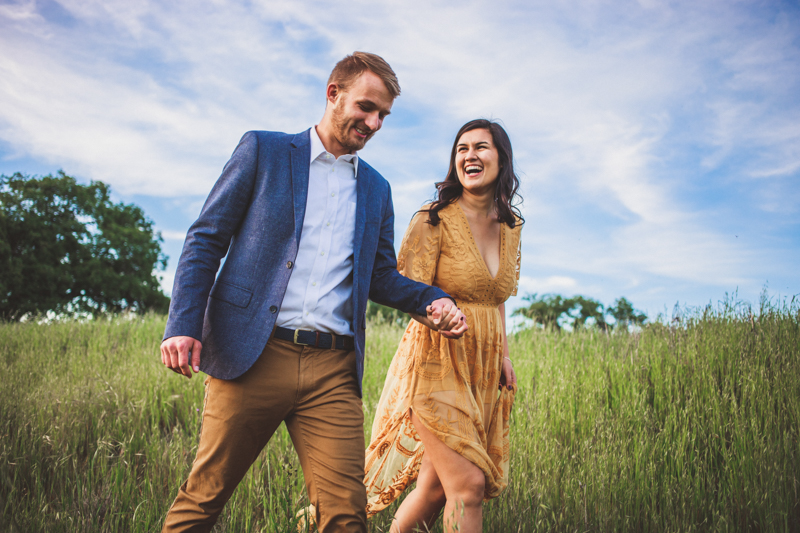 temecula field engagement photo