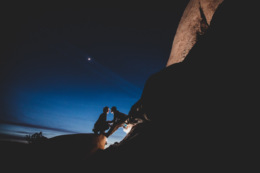 Rock Climbing Engagement in Joshua Tree